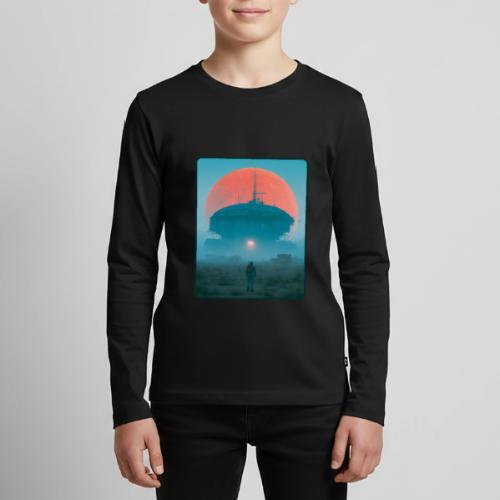 Astronaut Alien Outpost Design - Kids' Premium Long Sleeve T-Shirt