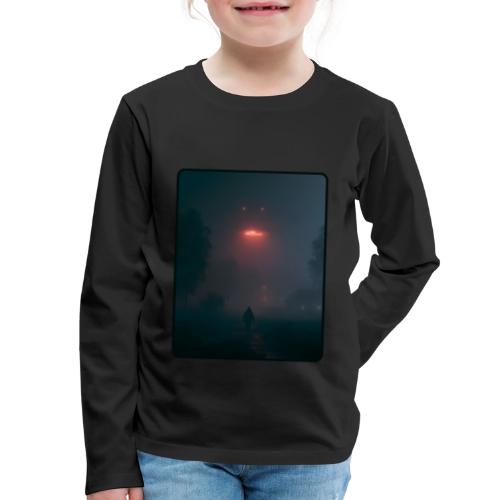 Mysterious UFO Encounter Design - Kids' Premium Long Sleeve T-Shirt