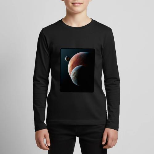 Three Planets Deep Space Design - Kids' Premium Long Sleeve T-Shirt