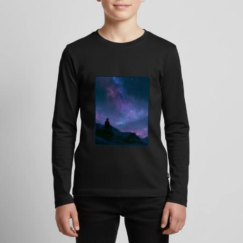 Stargazer Nebula Night Sky Art - Kids' Premium Long Sleeve T-Shirt