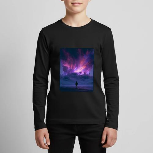 Cosmic Supernova Night Design - Kids' Premium Long Sleeve T-Shirt