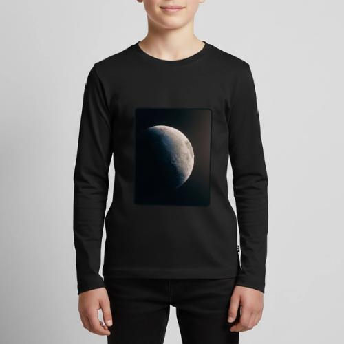 Crescent Moon Celestial Artwork - Kids' Premium Long Sleeve T-Shirt