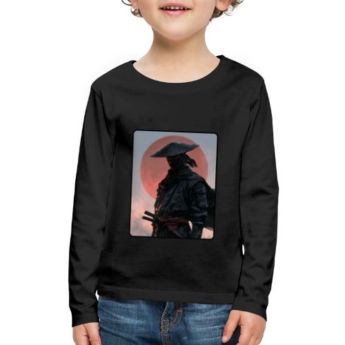 Ninja Warrior Under the Red Sun - Kids' Premium Long Sleeve T-Shirt