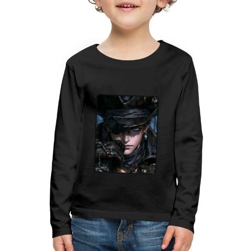 Dark Anime Pirate Warrior - Kids' Premium Long Sleeve T-Shirt