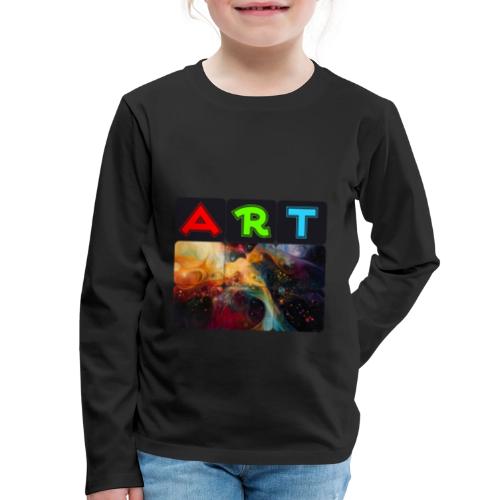 Waves of Art - Kids' Premium Long Sleeve T-Shirt