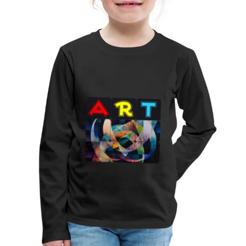 Art of Stripes and Shades - Kids' Premium Long Sleeve T-Shirt