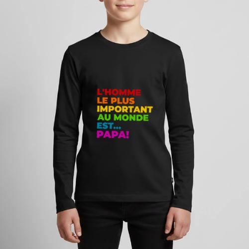 Dad: The Most Precious Man in the World - Kids' Premium Long Sleeve T-Shirt