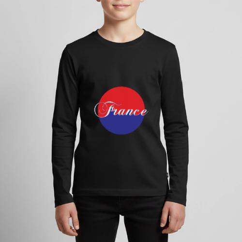 France Tricolore Circle - Kids' Premium Long Sleeve T-Shirt