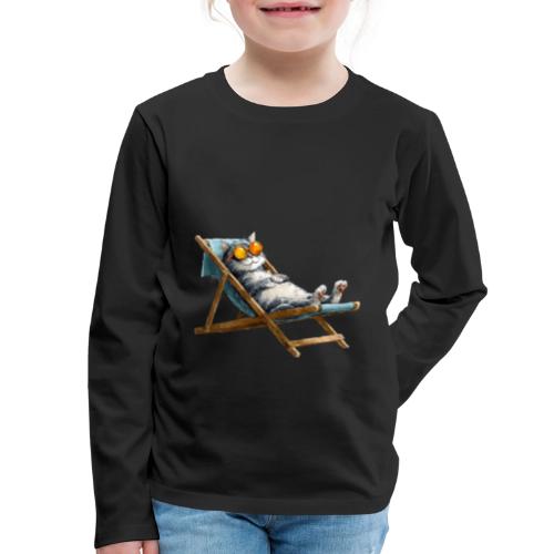 Sunshine Cat Mode - Kids' Premium Long Sleeve T-Shirt