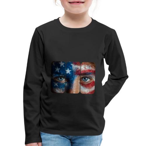 USA: Stars in Her Eyes - Kids' Premium Long Sleeve T-Shirt