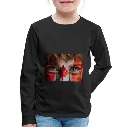 Canada: Maple Leaf Gaze - Kids' Premium Long Sleeve T-Shirt
