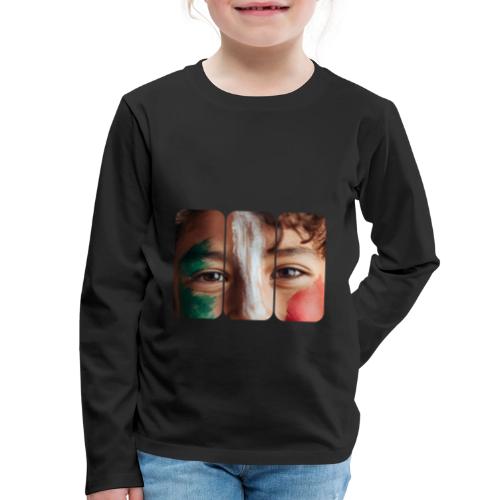 Mexico: Three Stripes of Pride - Kids' Premium Long Sleeve T-Shirt