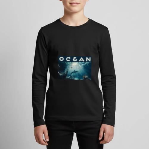 Ocean: Dolphin’s Serenity - Kids' Premium Long Sleeve T-Shirt