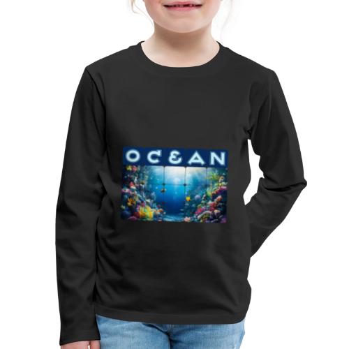Ocean: Neon Reef Glow - Kids' Premium Long Sleeve T-Shirt