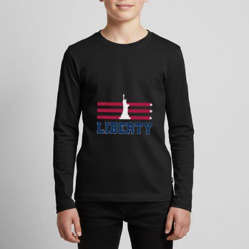 USA: Stars of Liberty - Kids' Premium Long Sleeve T-Shirt