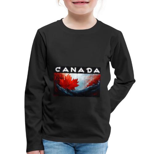 Canada Icon in Color - Kids' Premium Long Sleeve T-Shirt