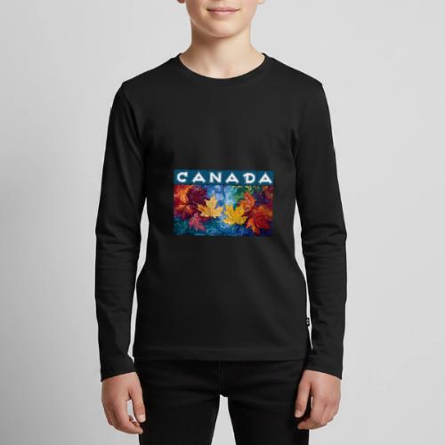 Canada in Brushstrokes - Kids' Premium Long Sleeve T-Shirt