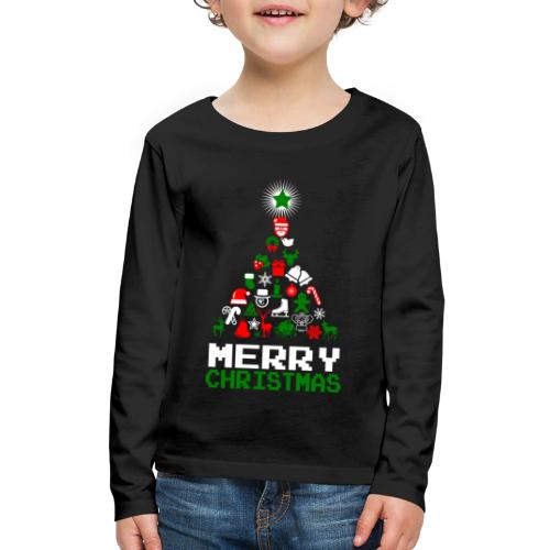 Ornament Merry Christmas Tree - Kids' Premium Long Sleeve T-Shirt