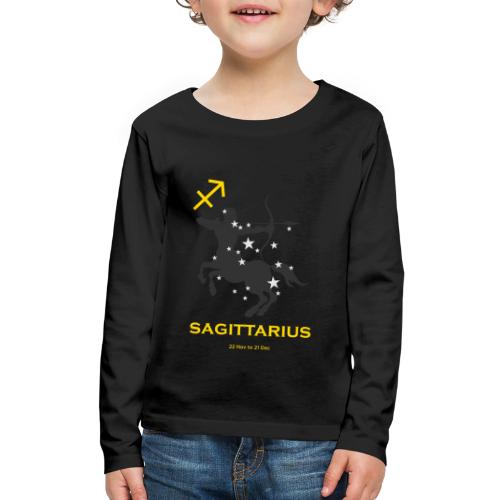 Sagittarius zodiac astrology horoscope - Kids' Premium Long Sleeve T-Shirt