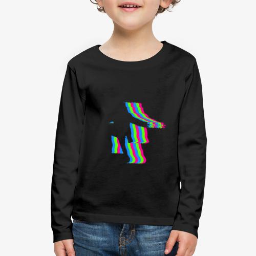 silhouette rainbow cut 1 - Kids' Premium Long Sleeve T-Shirt