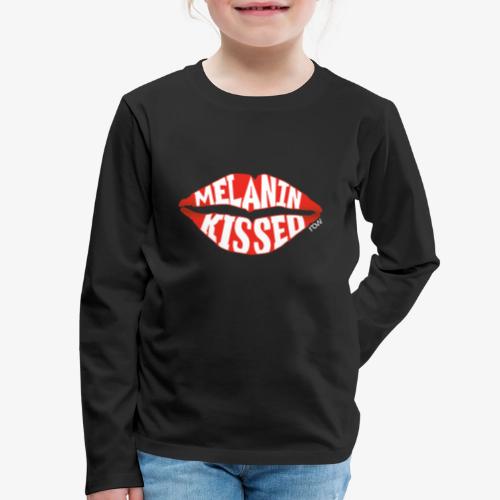 Melanin Kissed Tee by runonwords (r.o.w.) - Kids' Premium Long Sleeve T-Shirt