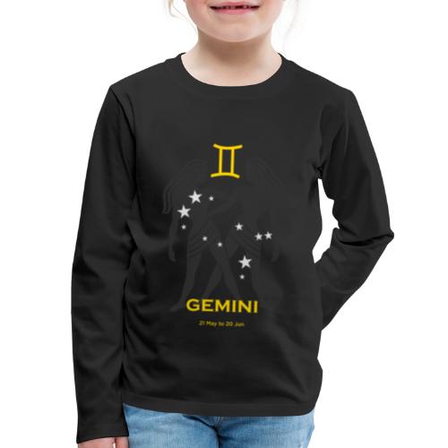 Gemini zodiac astrology horoscope - Kids' Premium Long Sleeve T-Shirt