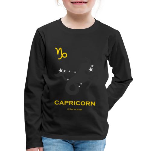 Capricorn zodiac astrology horoscope - Kids' Premium Long Sleeve T-Shirt