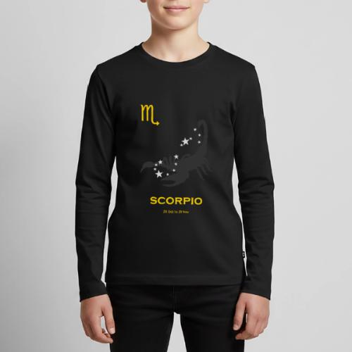 Scorpio zodiac astrology horoscope - Kids' Premium Long Sleeve T-Shirt