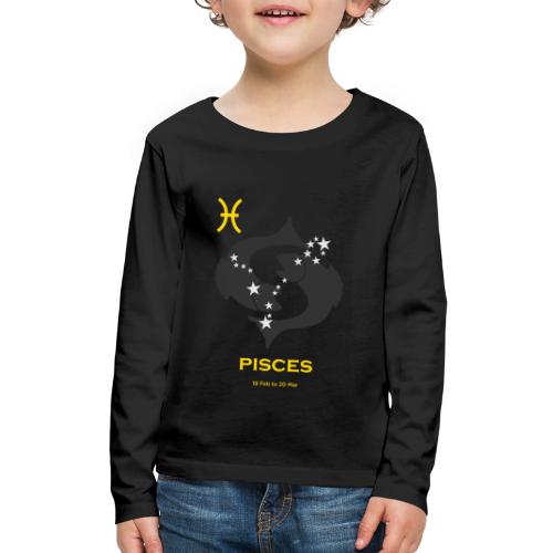 Pisces zodiac astrology horoscope - Kids' Premium Long Sleeve T-Shirt