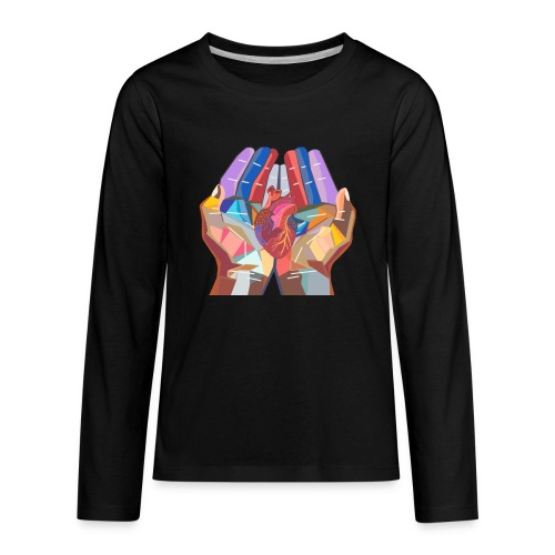 Heart in hand - Kids' Premium Long Sleeve T-Shirt