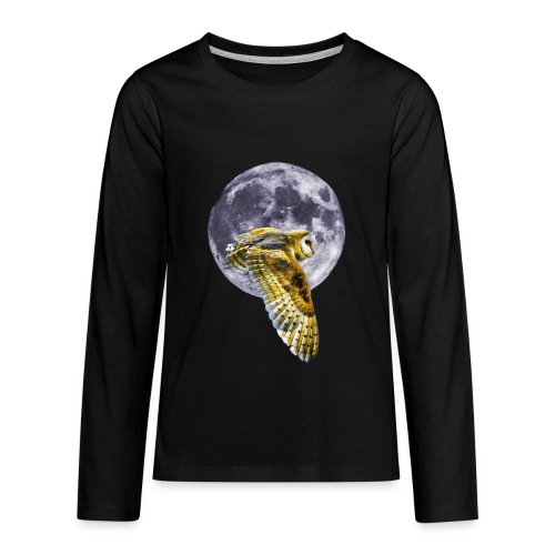 Owl and Moon - Kids' Premium Long Sleeve T-Shirt