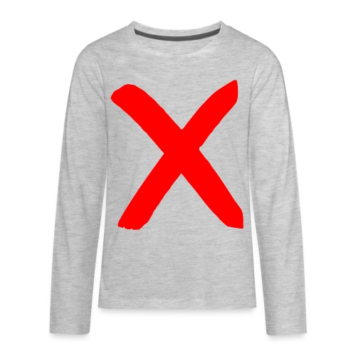 X, Big Red X - Kids' Premium Long Sleeve T-Shirt