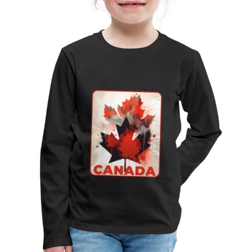 Canada Inked Leaf - Kids' Premium Long Sleeve T-Shirt