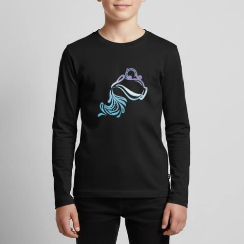 Aquarius Zodiac Air Sign Water Bearer Logo - Kids' Premium Long Sleeve T-Shirt