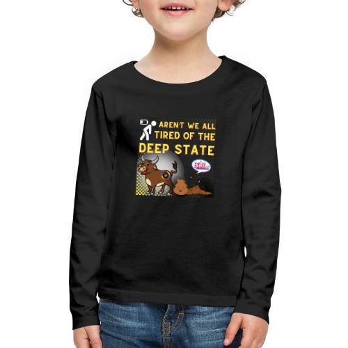 Tired Design for Dark Background - Kids' Premium Long Sleeve T-Shirt
