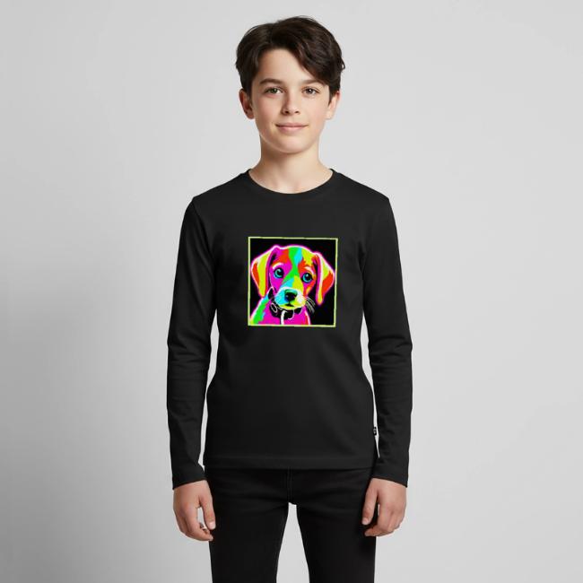 Neon Puppy Pop Art