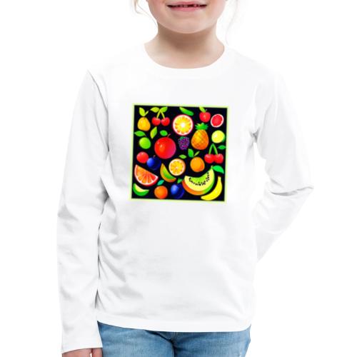 Bright Fruit Collection - Kids' Premium Long Sleeve T-Shirt