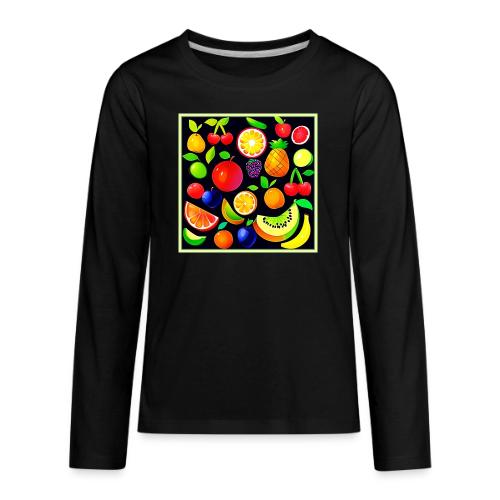 Bright Fruit Collection - Kids' Premium Long Sleeve T-Shirt