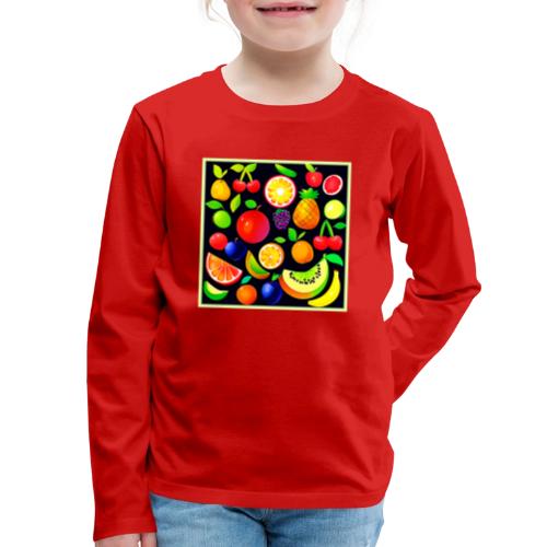 Bright Fruit Collection - Kids' Premium Long Sleeve T-Shirt