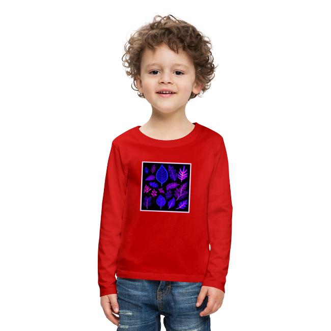 Neon Leaves in Pink and Purple Hues