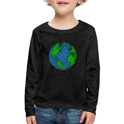 Global PEACE Sphere - Kids' Premium Long Sleeve T-Shirt