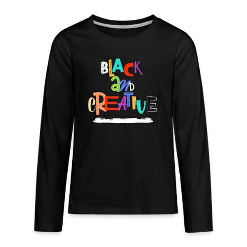 BLACK AND CREATIVE - Kids' Premium Long Sleeve T-Shirt