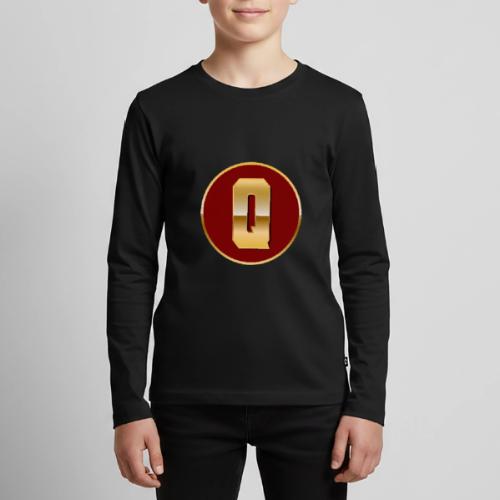 Letter Q – Capital Varsity Alphabet Monogram - Kids' Premium Long Sleeve T-Shirt