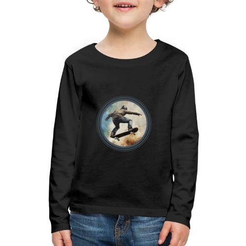 Skateboarding Energy - Kids' Premium Long Sleeve T-Shirt
