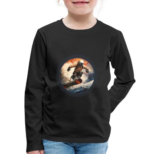 Snowboarding Elevation - Kids' Premium Long Sleeve T-Shirt