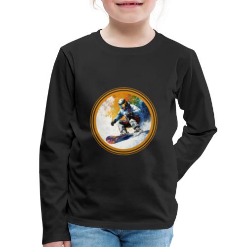 Snowboarding Dreams - Kids' Premium Long Sleeve T-Shirt