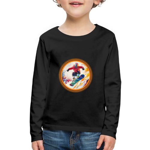 Snowboarding Horizon - Kids' Premium Long Sleeve T-Shirt