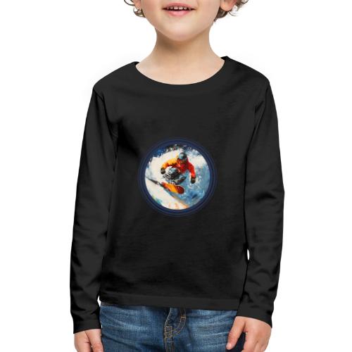 Snowboarding Rebel - Kids' Premium Long Sleeve T-Shirt