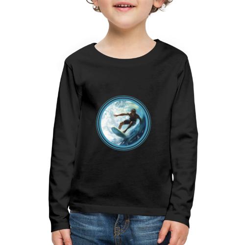 Surfing Freedom - Kids' Premium Long Sleeve T-Shirt