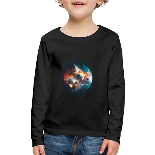 Planets in Acrylic Dreams - Kids' Premium Long Sleeve T-Shirt